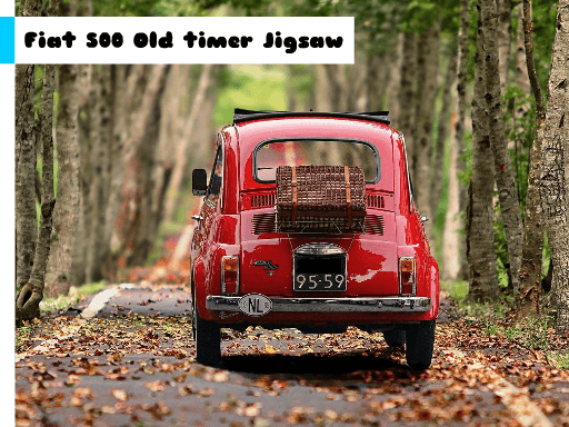 Fiat 500 Old Timer Jigsaw Fiat 500 Old Timer Jigsaw - browser game screenshot