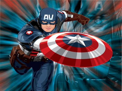 Captain America Disc - browser game screenshot