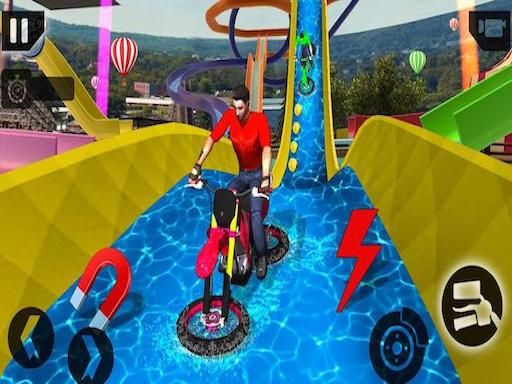 Crazy Bicycle - browser game screenshot