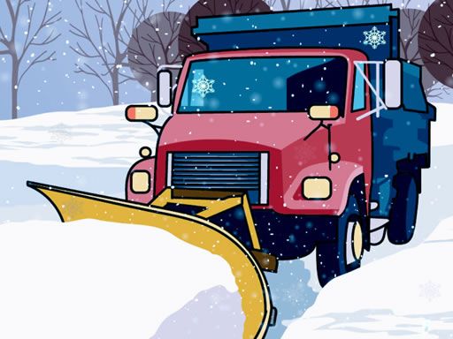Hidden Snowflakes in Plow Trucks Hidden Snowflakes in Plow Trucks - browser game screenshot