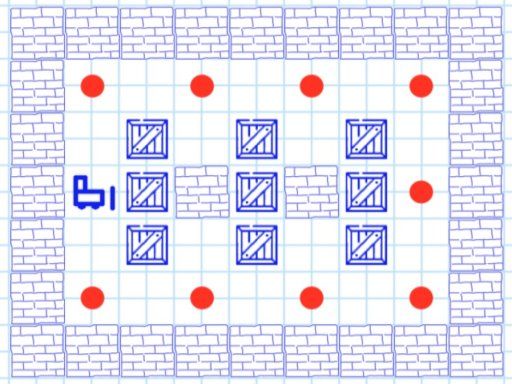 Move Boxes (Sokoban) - browser game screenshot