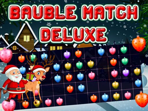 Bauble Match Deluxe - browser game screenshot