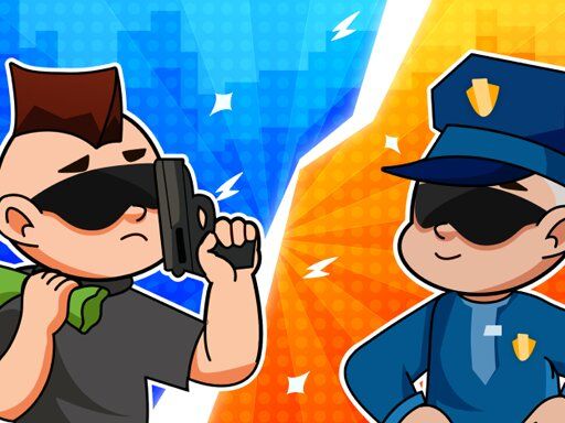 Robber and cop - browser game screenshot