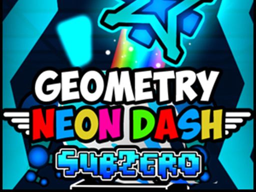 Geometry Neon Dash Subzero - browser game screenshot