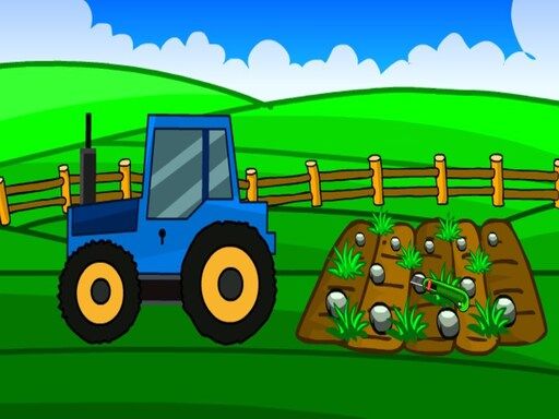 Find The Tractor Key - browser game screenshot