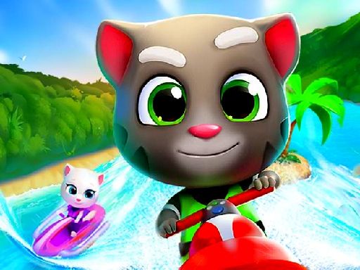 Cartoon Talking Tom Jigsaw Puzzle - browser game screenshot