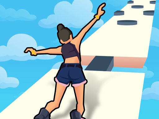 Sky roller skates - browser game screenshot