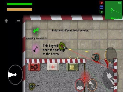 Zombie War 2D - browser game screenshot