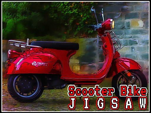 Scooter Bike Jigsaw - browser game screenshot