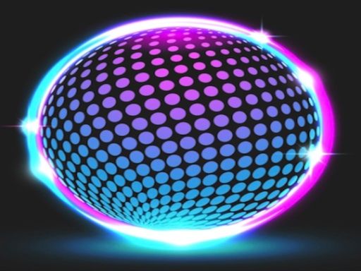Funny Neon Ball Funny Neon Ball - browser game screenshot