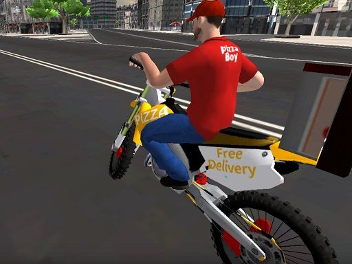 Motor Bike Pizza Delivery 2020 - browser game screenshot