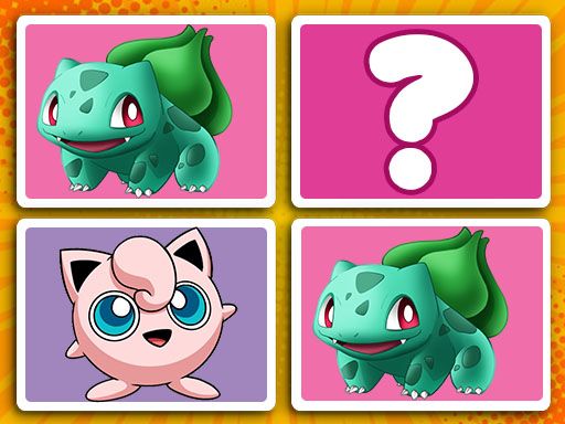 PokeWorld Find Pairs PokeWorld Find Pairs - browser game screenshot