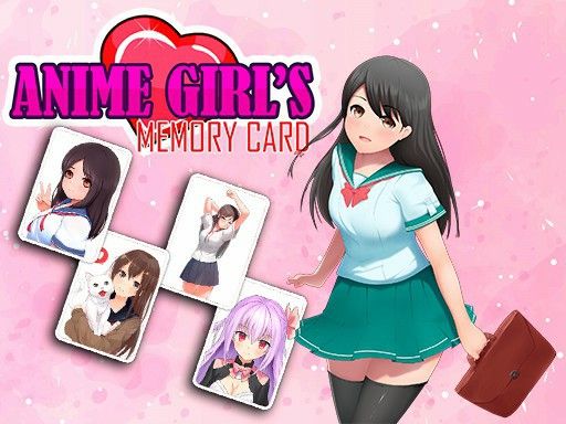 ANIME GIRLS MEMORY CARD - browser game screenshot