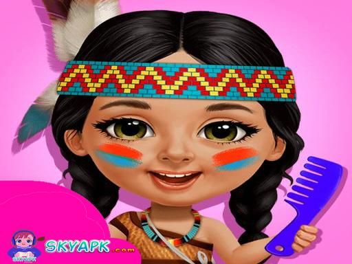 Summer Vacation Girl And Boy At Resort - browser game screenshot