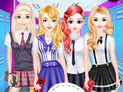 Girls School Fashion - browser game screenshot