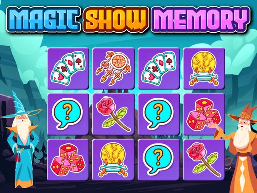 Magic Show Memory - browser game screenshot