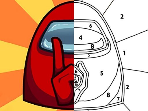 Among Us Coloring Book 1 - browser game screenshot