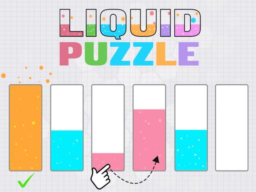Liquid puzzle : sort the color - browser game screenshot