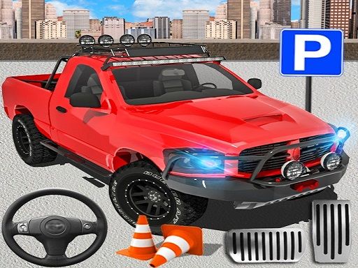 SUV Car City Parking Simulator - browser game screenshot