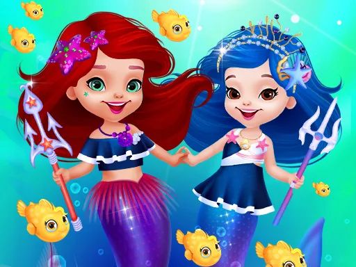 Cute Mermaid Dress Up Game for Girl - browser game screenshot