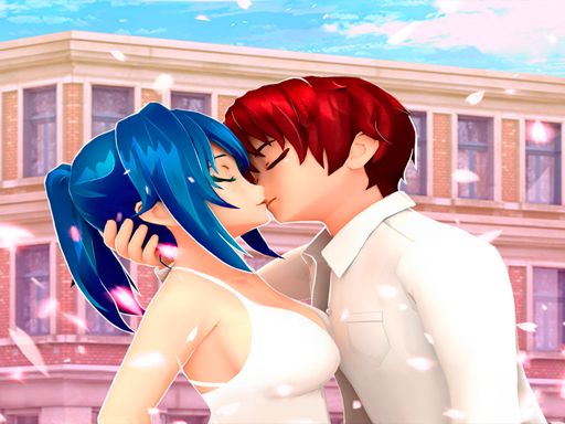 Anime High School Couple Makeover - browser game screenshot