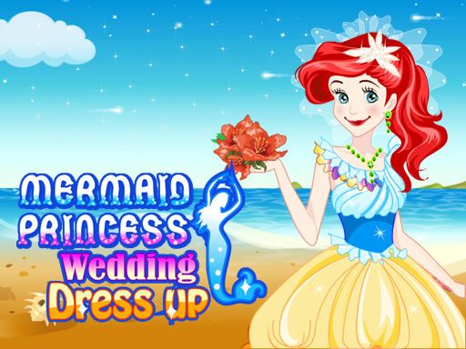 Mermaid Princess Wedding Dress up - browser game screenshot