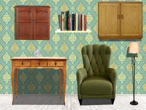 Vintage House Escape - browser game screenshot