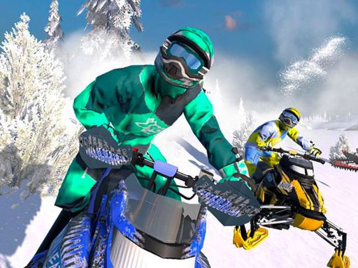 Snow Moto Racing - browser game screenshot