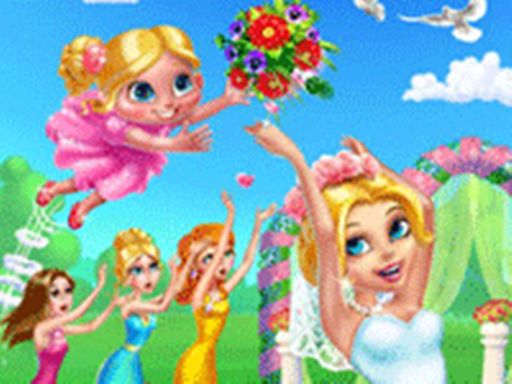 Flower Girl Wedding Day - The Happiest Day - browser game screenshot