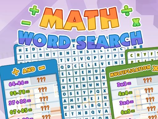 Math Word Search Math Word Search - browser game screenshot