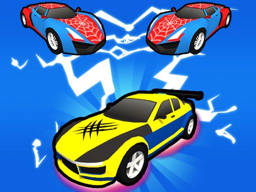 Superhero Car Merge Master - browser game screenshot
