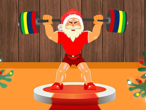 Santa Weightlifter - browser game screenshot