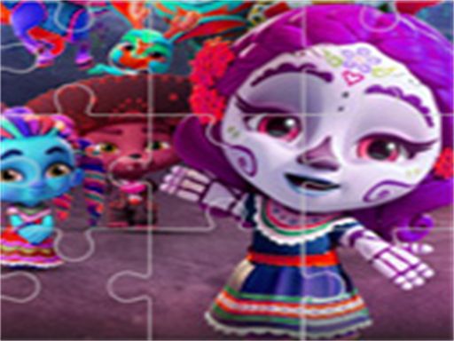 Super Monster Halloween Jigsaw - browser game screenshot