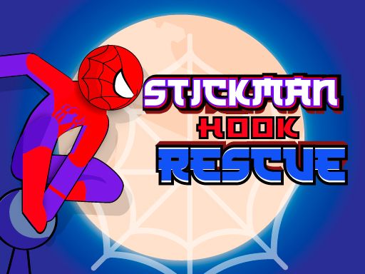 Spiderman Hook Rescue - browser game screenshot