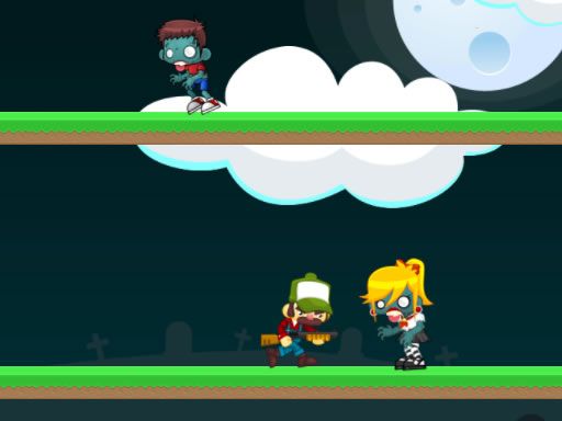 Zombies Jump - browser game screenshot