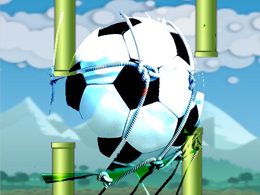 Flying football- Flapper Soccer Game - browser game screenshot
