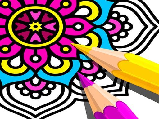 Mandala Coloring Book 2021 - browser game screenshot