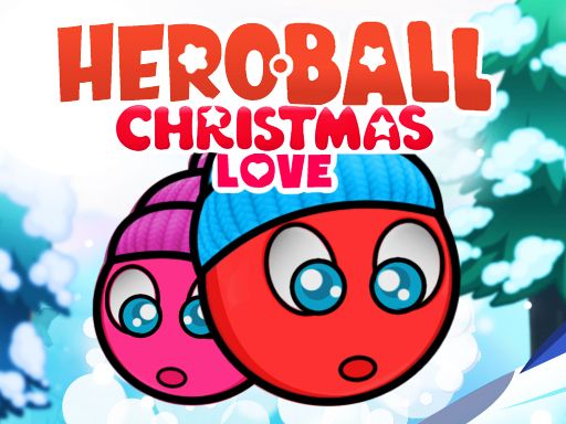 Red Ball Christmas love - browser game screenshot