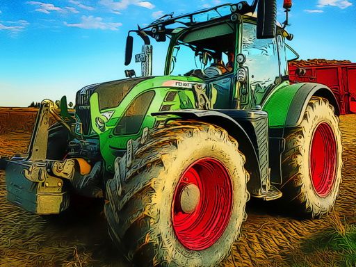 Farming Tractor Puzzle - browser game screenshot