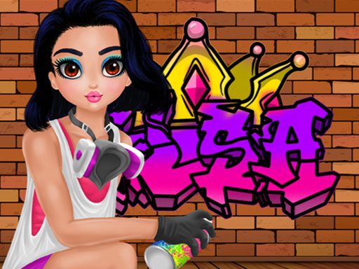 Princess Cool Graffiti - browser game screenshot