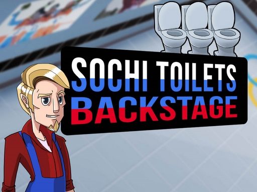Sochi Toilets Backstage - browser game screenshot