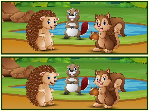Spot The Differences Forests - browser game screenshot