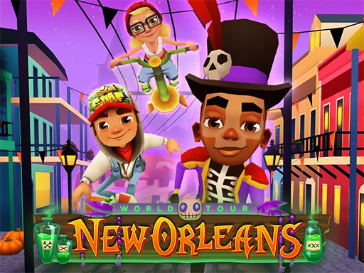 Subway Surfers Orleans - browser game screenshot