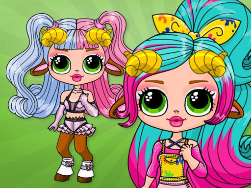 Monster Popsy Surprise Dolls - browser game screenshot