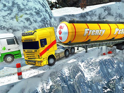 Extreme Winter Oil Tanker Truck Drive - browser game screenshot