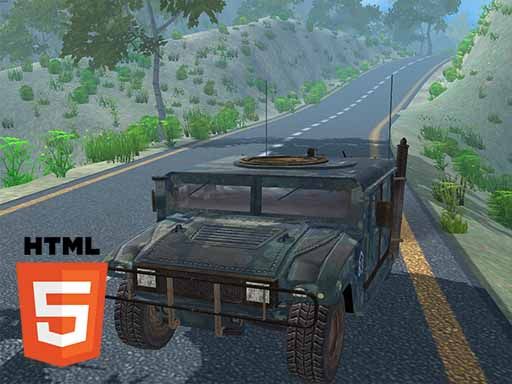 Hummer Jeep Driving Sim - browser game screenshot