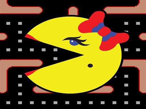 Ms. PACMAN - browser game screenshot