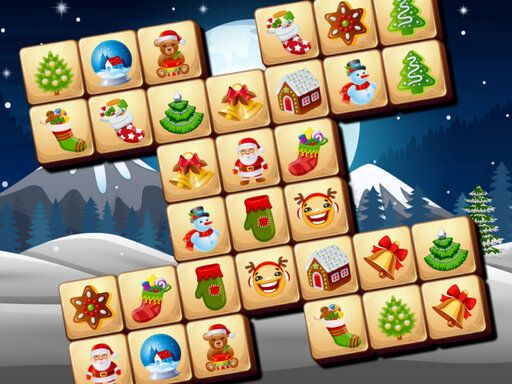 Christmas Mahjong - browser game screenshot