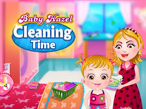 Baby Hazel Cleaning Time - browser game screenshot