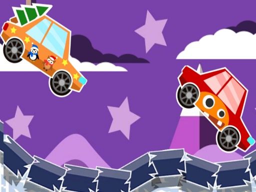 Winter Racing 2D - browser game screenshot